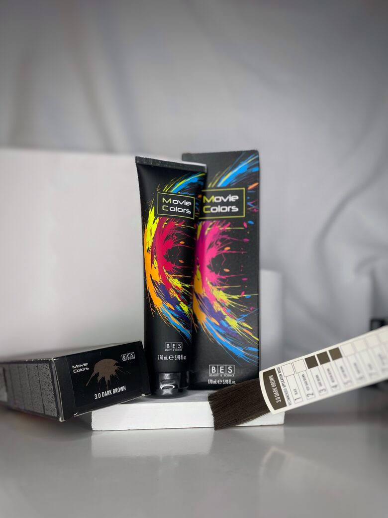 BES MOVIE COLOR tiešā matu krāsa 3.0 DARK BROWN 170ml
