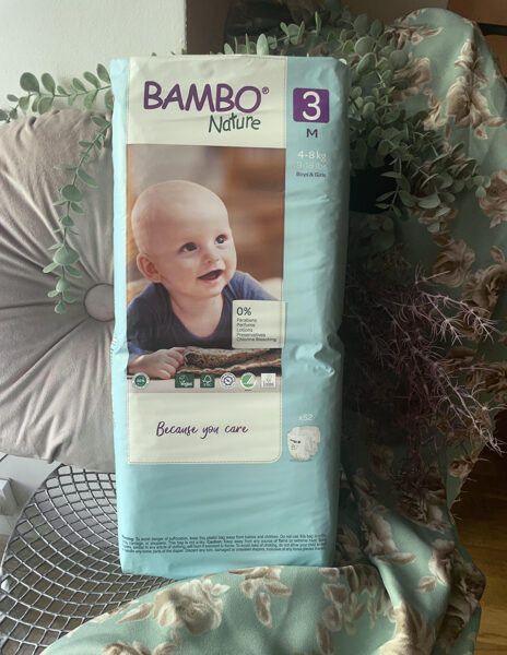 BAMBO NATURE autiņbiksītes S3, 4-8kg (52gab.)