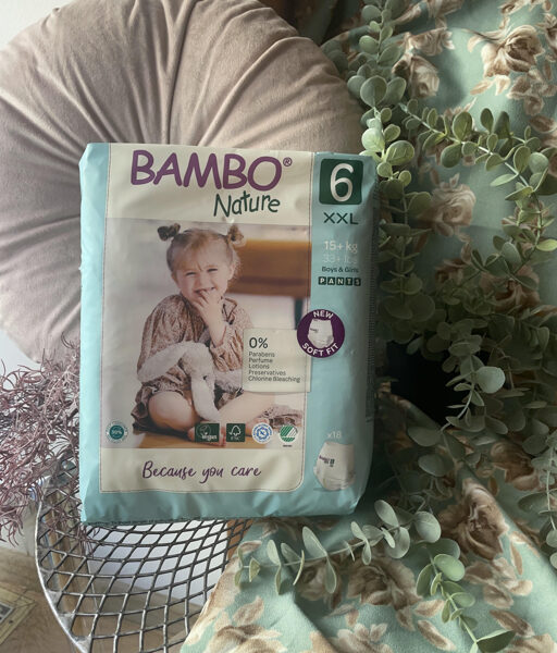 BAMBO NATURE  Pants biksītes S6, 18+kg (18gab.)